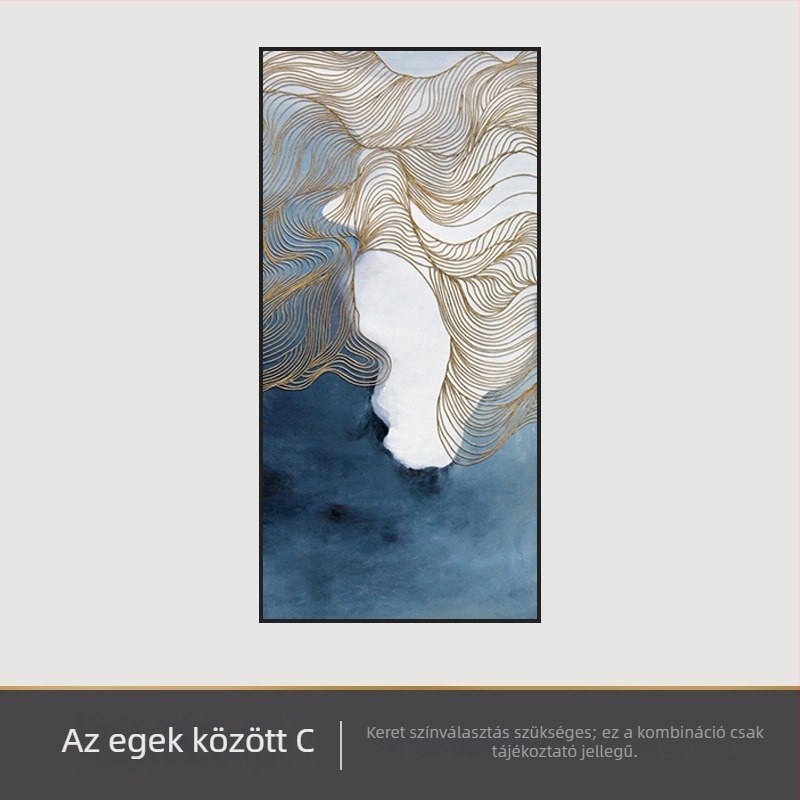 Absztrakt kristályporcelán falikép a nappaliba, folyosóra és a lépcsőházba, keretezve
