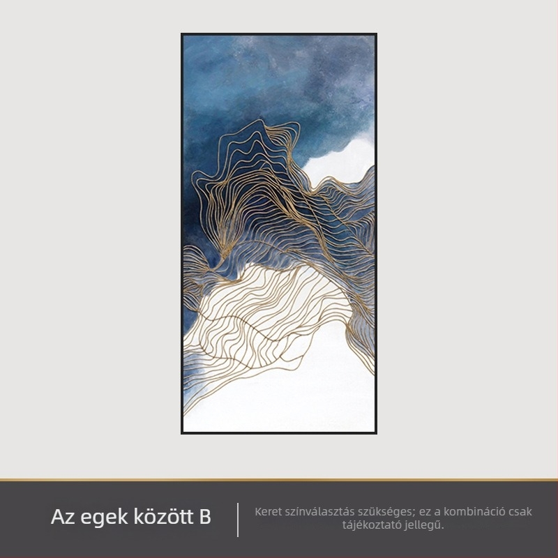 Absztrakt kristályporcelán falikép a nappaliba, folyosóra és a lépcsőházba, keretezve