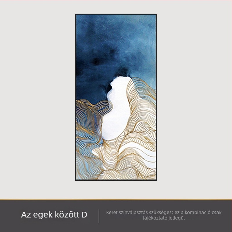 Absztrakt kristályporcelán falikép a nappaliba, folyosóra és a lépcsőházba, keretezve