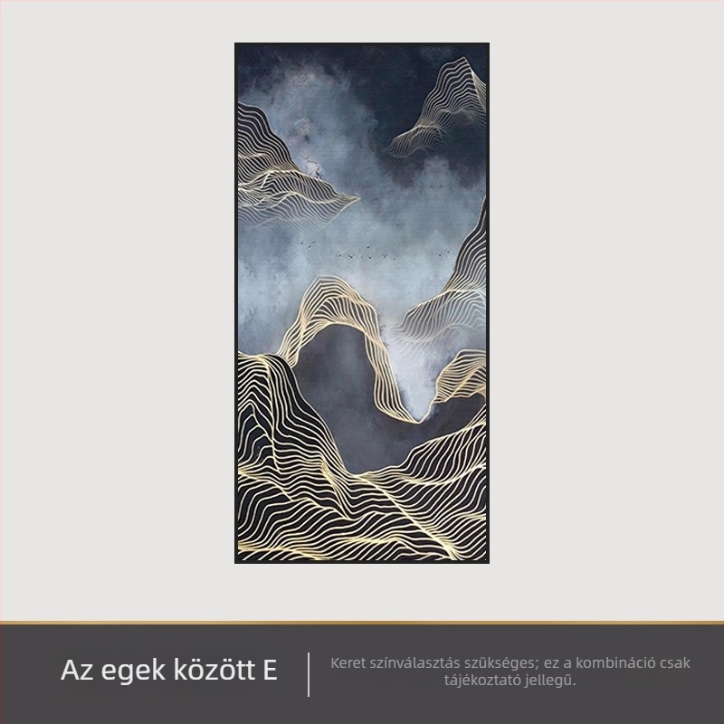 Absztrakt kristályporcelán falikép a nappaliba, folyosóra és a lépcsőházba, keretezve
