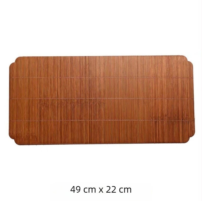 Kétszínű bambusz szövött tea mat hőszigetelő résszel — asztalterítő a tea ceremóniájához, Zen, új kínai stílus