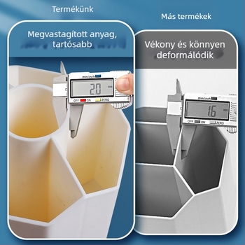 Forgó tolltartó nagy kapacitással, gyerekeknek és diákoknak, asztali szervező irodai kellékekhez