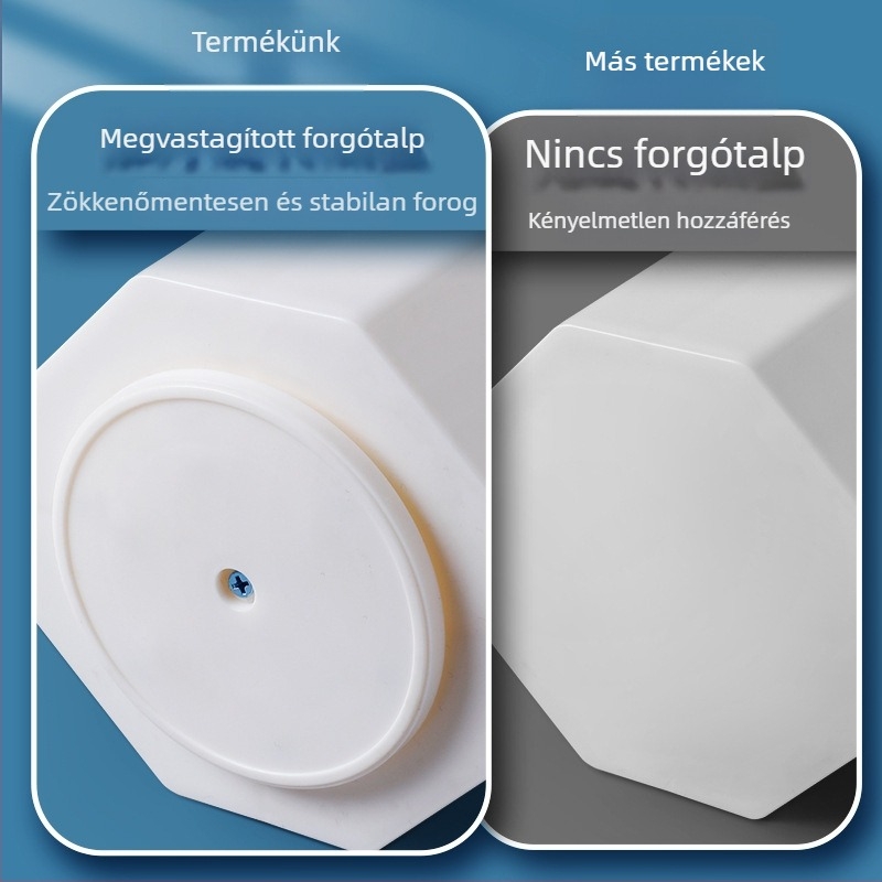 Forgó tolltartó nagy kapacitással, gyerekeknek és diákoknak, asztali szervező irodai kellékekhez