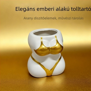 Emberi test formájú tolltartó, testre szabható, szórakoztató és egyedi