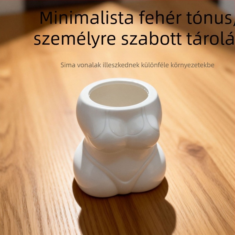 Emberi test formájú tolltartó, testre szabható, szórakoztató és egyedi