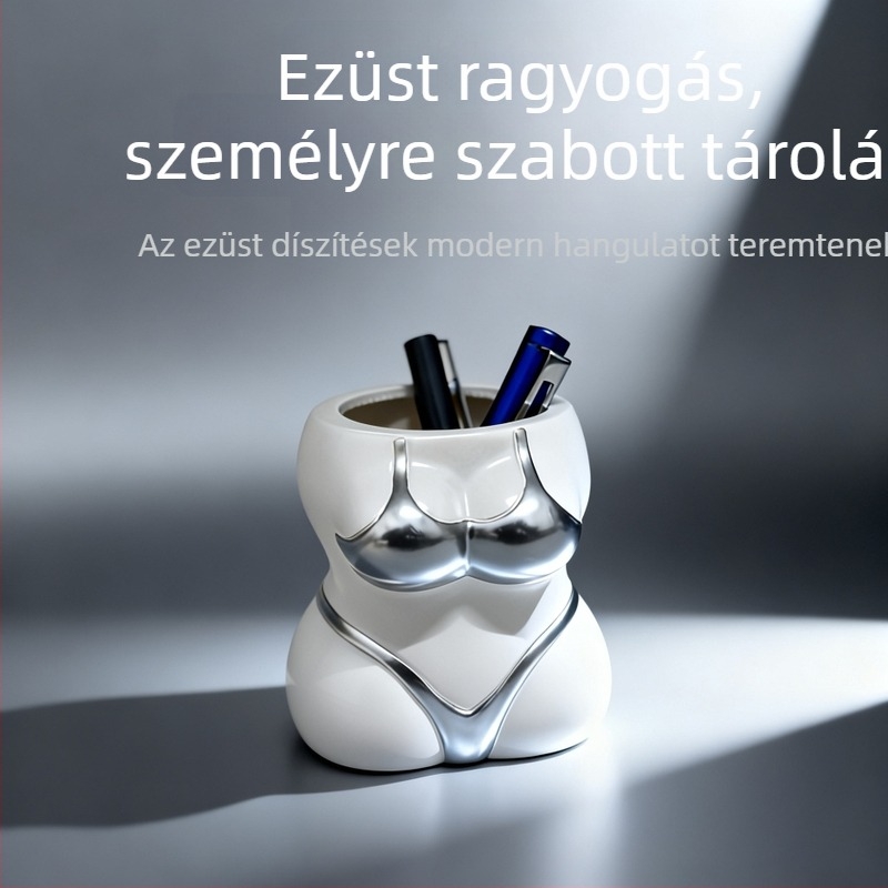 Emberi test formájú tolltartó, testre szabható, szórakoztató és egyedi