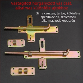 Vas ajtózár vidéki stílusban