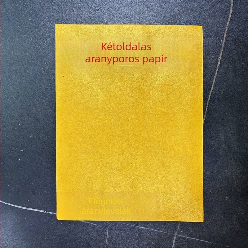 Vastag, kétszínű arany papír aranytallér hajtogatásához; aranypapír égéshez a holdnapi 1-én és 15-én; aranypor papír; lótusz hajtogatós papír; Qingming ünnepe