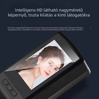 3D arcfelismeréssel, ujjlenyomat- és jelszós intelligens ajtózár otthoni használatra