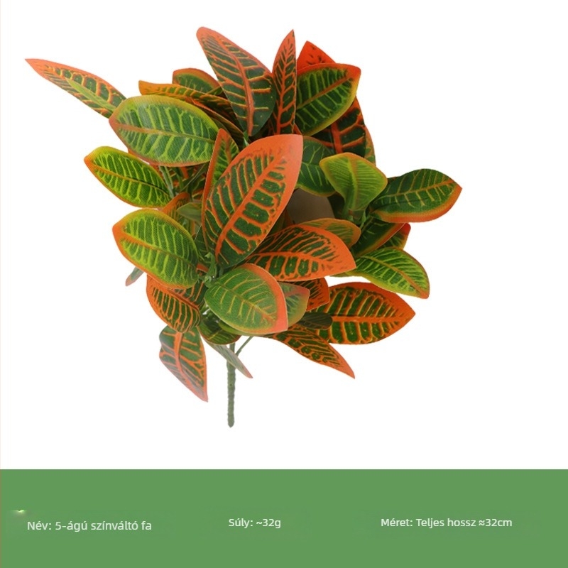 Mesterséges zöld növények csokorban Monstera és pothos levelekkel, falidekorációhoz és tájépítéshez