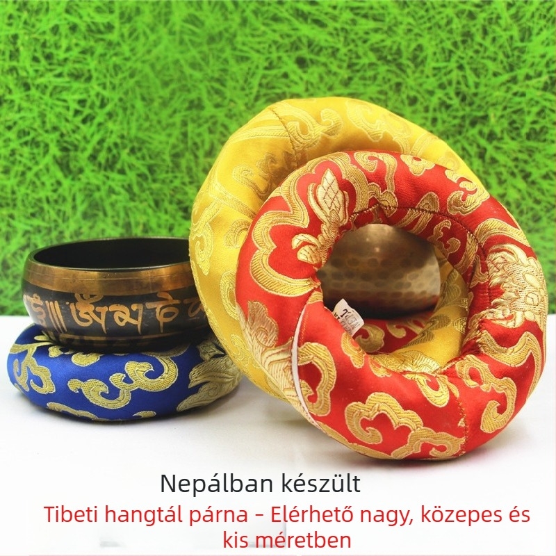 Kézzel készített éneklő tál párna, pamut