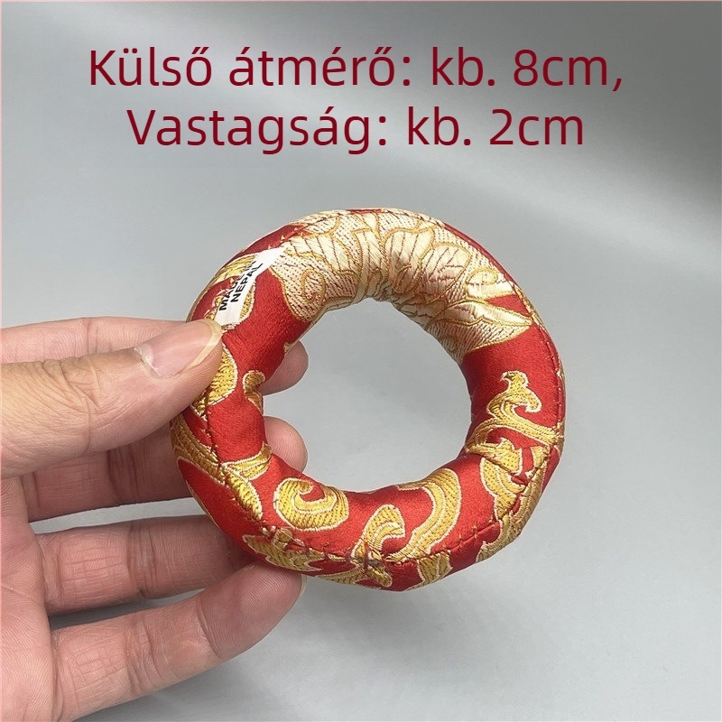 Kézzel készített éneklő tál párna, pamut