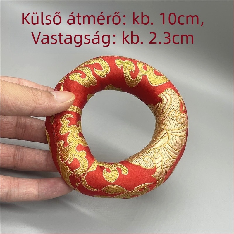 Kézzel készített éneklő tál párna, pamut