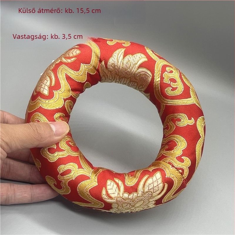 Kézzel készített éneklő tál párna, pamut
