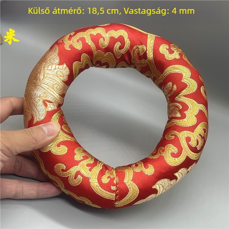 Kézzel készített éneklő tál párna, pamut