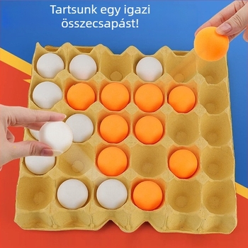 Asztali többjátékos készlet: asztali pingpong, Gomoku, tojáshéjas sakk tábla, asztali ugráló golyó, üveggolyó-kihívás játék, gyerekeknek való dáma