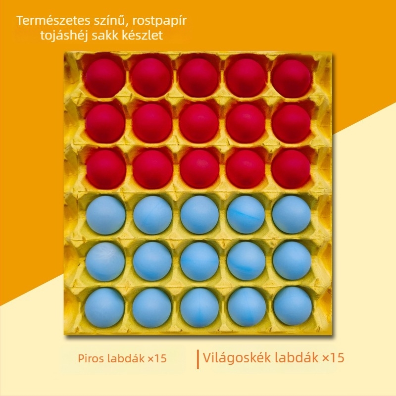 Asztali többjátékos készlet: asztali pingpong, Gomoku, tojáshéjas sakk tábla, asztali ugráló golyó, üveggolyó-kihívás játék, gyerekeknek való dáma