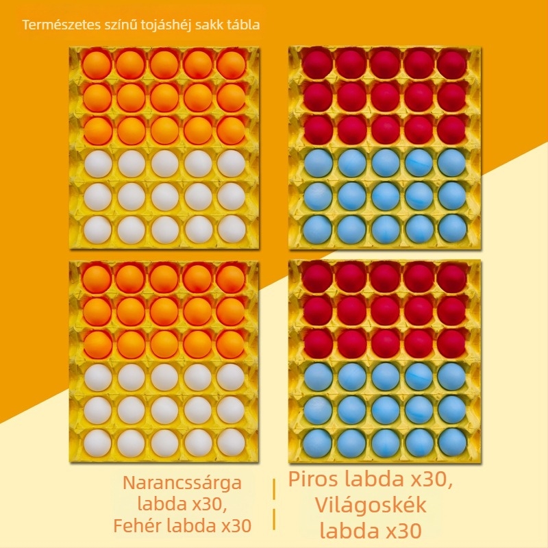 Asztali többjátékos készlet: asztali pingpong, Gomoku, tojáshéjas sakk tábla, asztali ugráló golyó, üveggolyó-kihívás játék, gyerekeknek való dáma