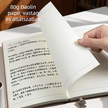 A5-ös notesz bőrtokkal, testreszabható logóval – üzleti találkozókhoz és irodai jegyzetekhez