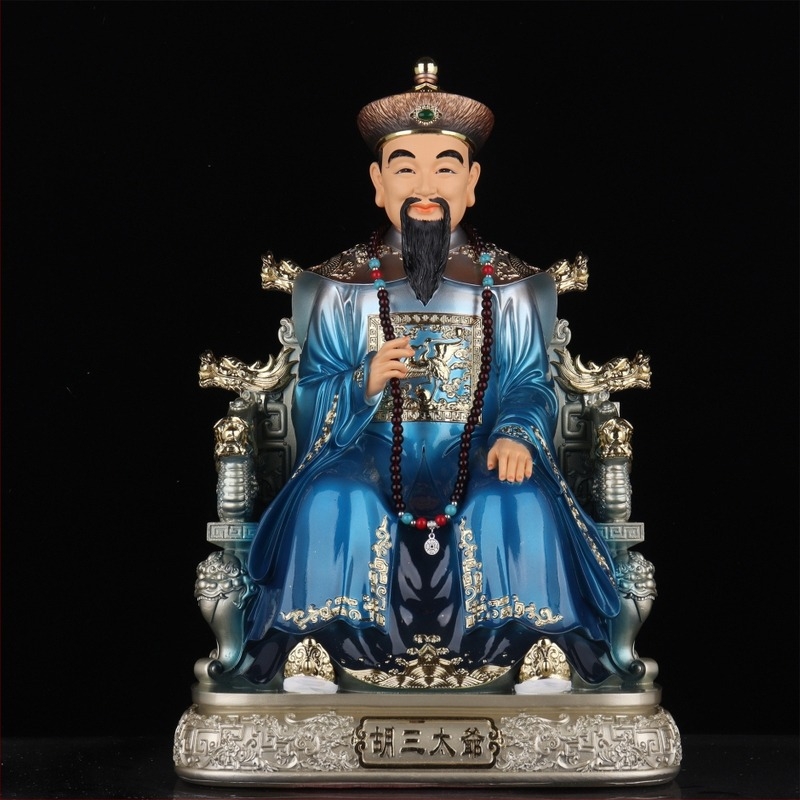 Fekete öregasszony istennő szobra, fekete anya és nagymama figurája, gyantából