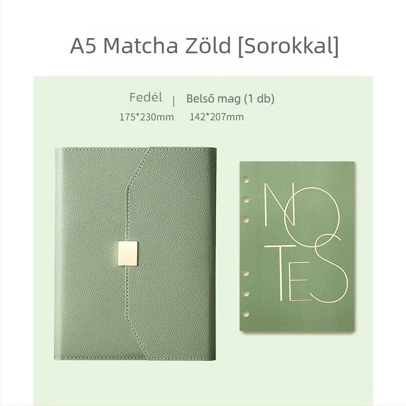 2025 Kiváló minőségű A5-ös méretű notesz leválasztható tervezővel, üzleti iroda használatra, ajándékdobozban