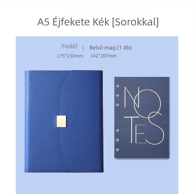 2025 Kiváló minőségű A5-ös méretű notesz leválasztható tervezővel, üzleti iroda használatra, ajándékdobozban