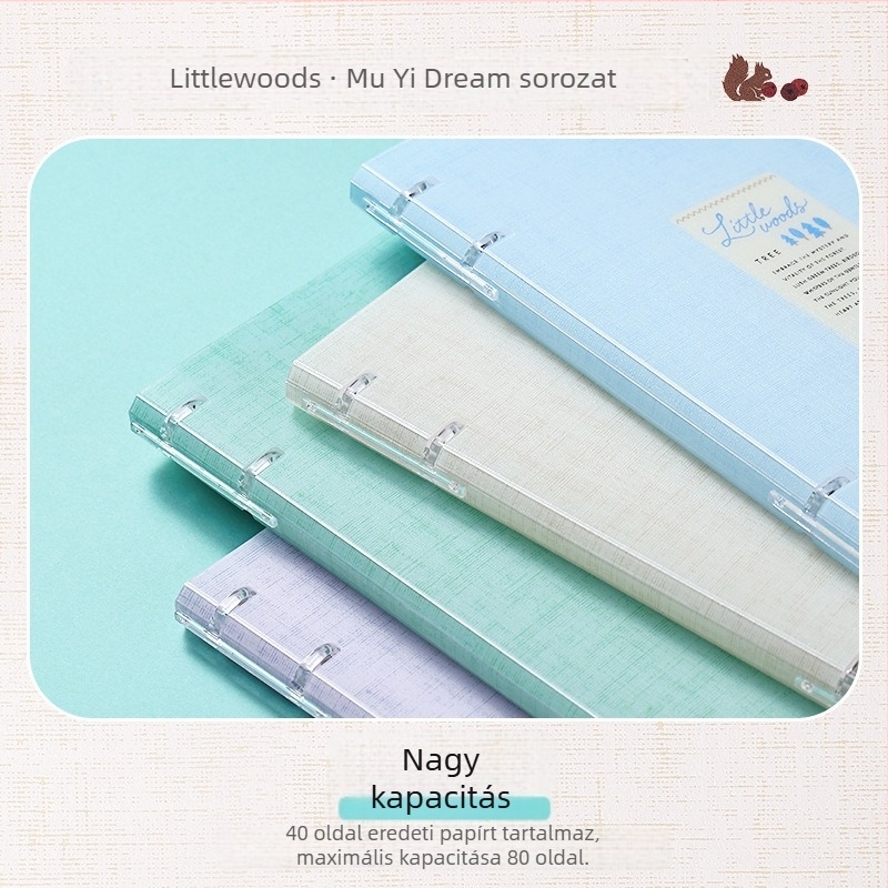 Kokuyo Littlewoods Kimo Dream sor négylyukú notesz campusra