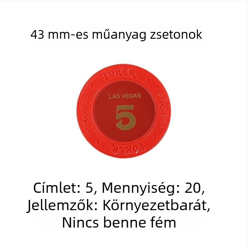 Műanyag agyagból készült zsetonok Texas Hold'em pókerhez, Mahjonghoz és játékszobákba; 43 mm, 12 színű készlet; zsetonok a szórakoztatásra és jutalmazásra