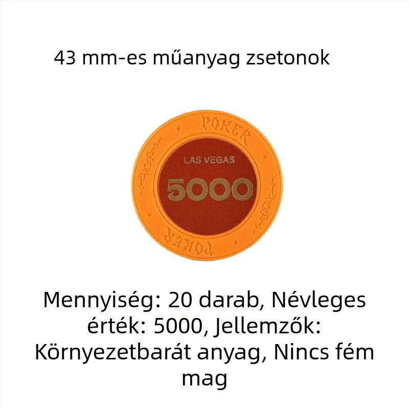 Műanyag agyagból készült zsetonok Texas Hold'em pókerhez, Mahjonghoz és játékszobákba; 43 mm, 12 színű készlet; zsetonok a szórakoztatásra és jutalmazásra