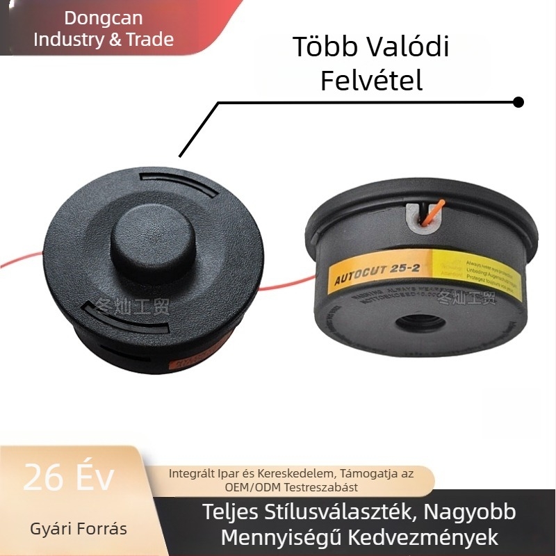 Stihl 25-2 fűnyíróhoz kompatibil vágófej, C26-2 fűnyíró kiegészítő, 27-2 kerti gyomirtó fej