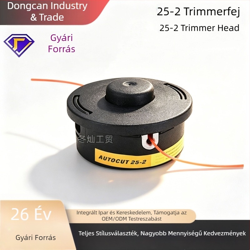 Stihl 25-2 fűnyíróhoz kompatibil vágófej, C26-2 fűnyíró kiegészítő, 27-2 kerti gyomirtó fej