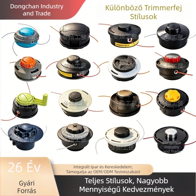 Stihl 25-2 fűnyíróhoz kompatibil vágófej, C26-2 fűnyíró kiegészítő, 27-2 kerti gyomirtó fej