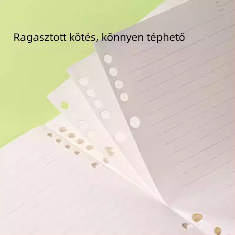 NS359 kettős lyukas, vezeték nélküli kötésű notesz, B5/A5 formátum, belső lapok 80 g/m², 40 oldal/ notesz