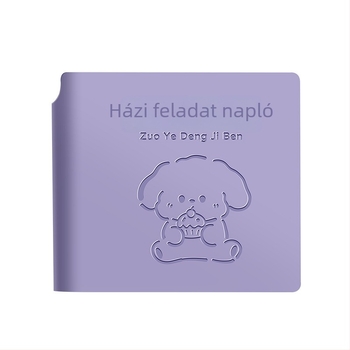 Házi feladat napló tolltartóval, kemény kötésű, kompakt füzet általános iskolásoknak