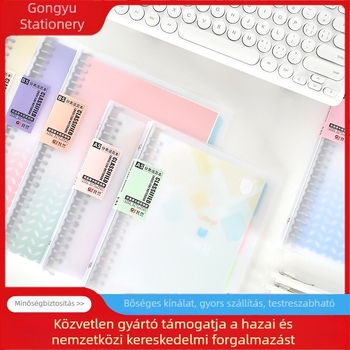 Levehető betétekkel és indexoldalakkal rendelkező diákok számára nagy kapacitású notesz (A5, 60 lap)
