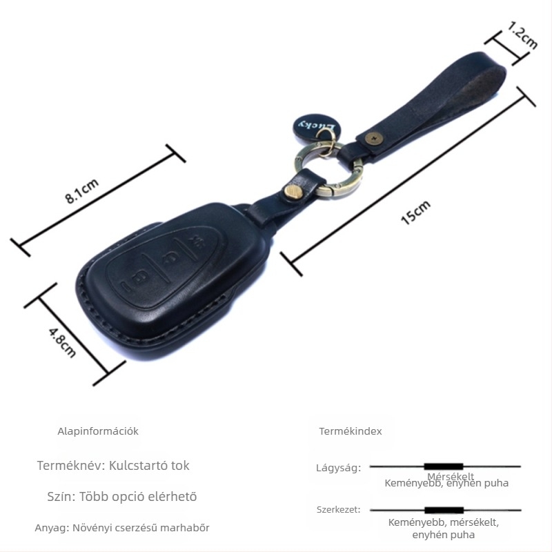Bőr kulcstartó tok Sanyang Fit 5-höz – Husky Jiumei Z300 cruiser pedálos motorkerékpárhoz