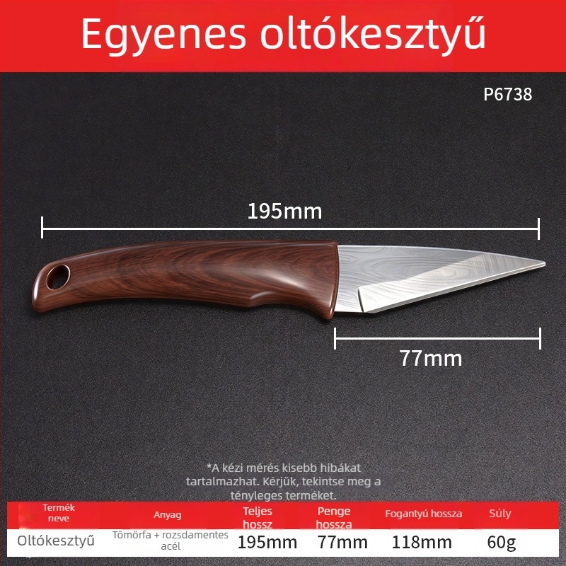 Szakmai kerti oltókés otthoni használatra, vastított nagy szilárdságú rozsdamentes acélból, többfunkciós gyümölcsfa oltókés.