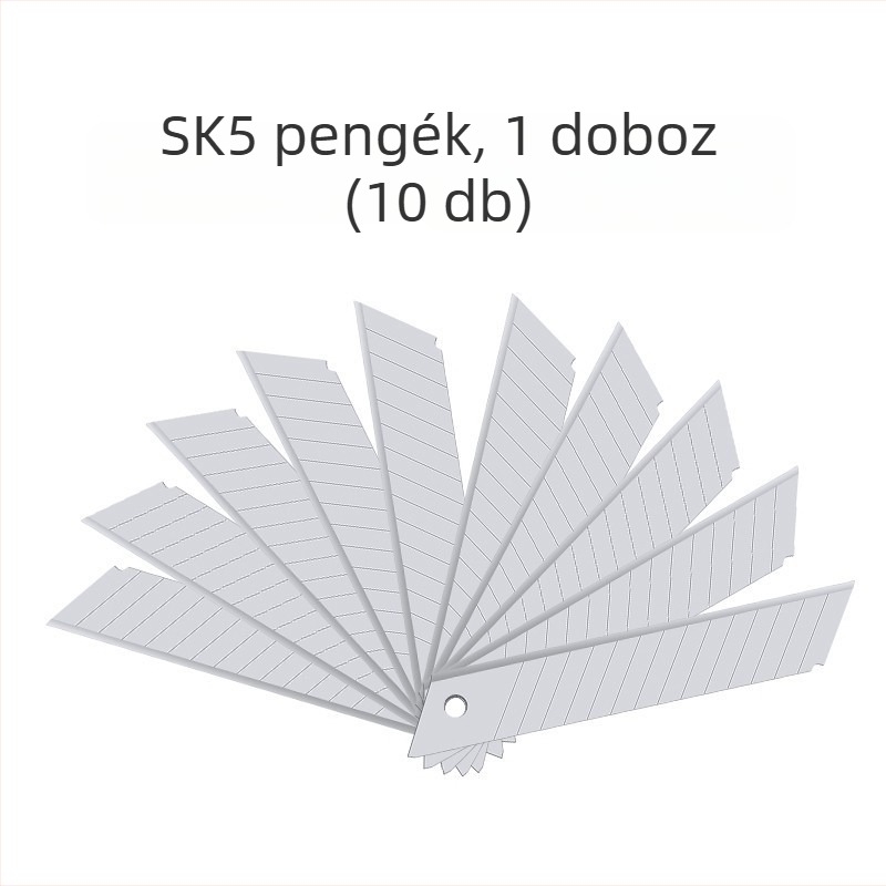 Nehéz terhelésű vágó kés, teljes acél konstrukció, vastagított tapétázó kés, ipari osztályú fekete penge, rozsdamentes acél pengetartó, papírvágó