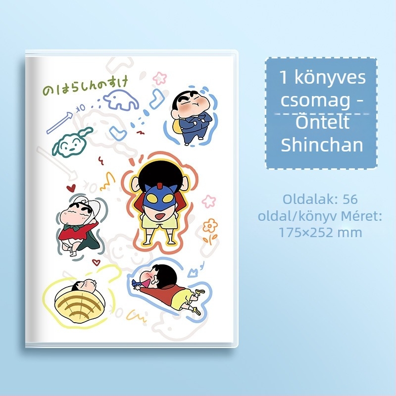 B5 méretű notesz PVC borítóval, bőrtapintású érzet, vízálló, vonalas oldalak, japán-koreai aranyos stílusú, középiskolások számára