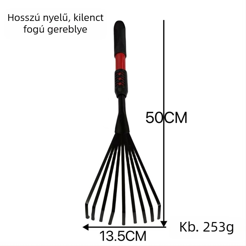 Taifeng Kertészeti eszközök készlet virágok és zöldségek ültetéséhez — kis ásó, vasból készült ásó, gereblye, kertre és tengerparti használatra, homok ásásához