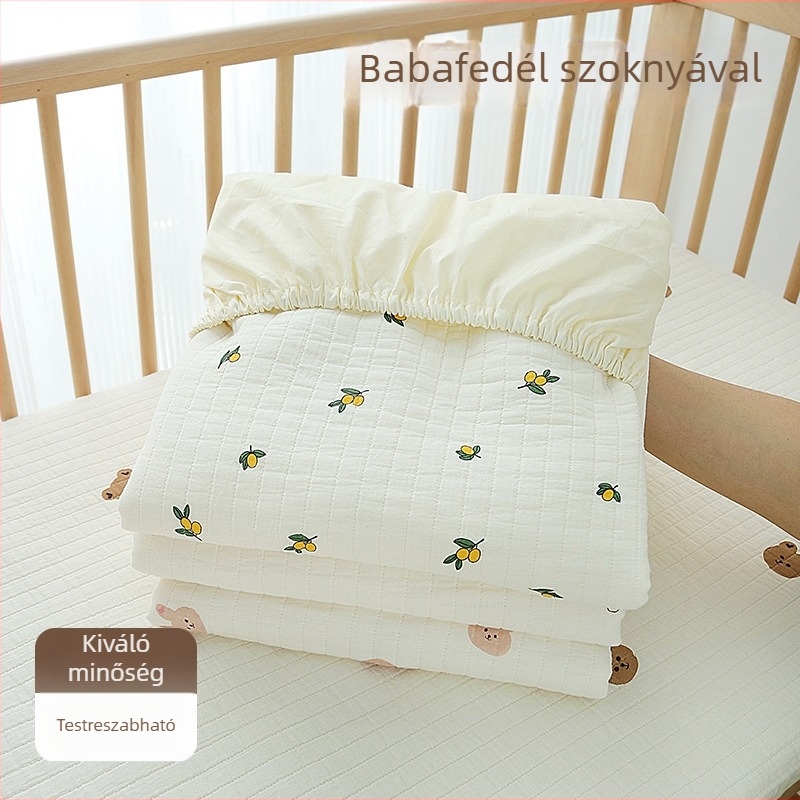 100% pamut babágy lepedő, A-osztály, újszülötteknek, patchwork mintákkal