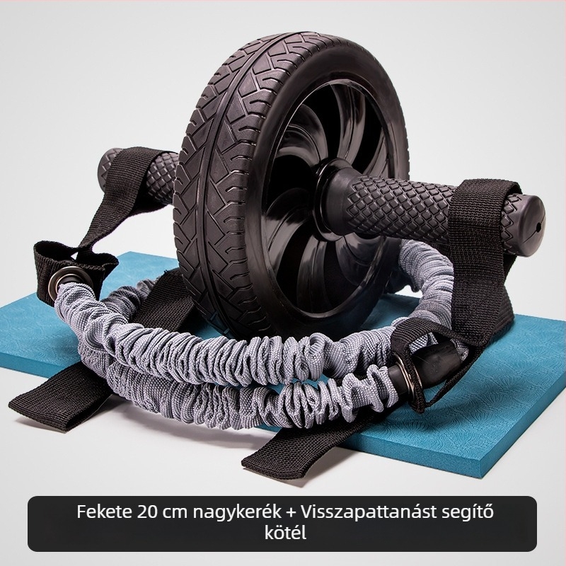 Egykerekű hasgörgő csapágyakkal, gumírozott felülettel a csendes működéshez