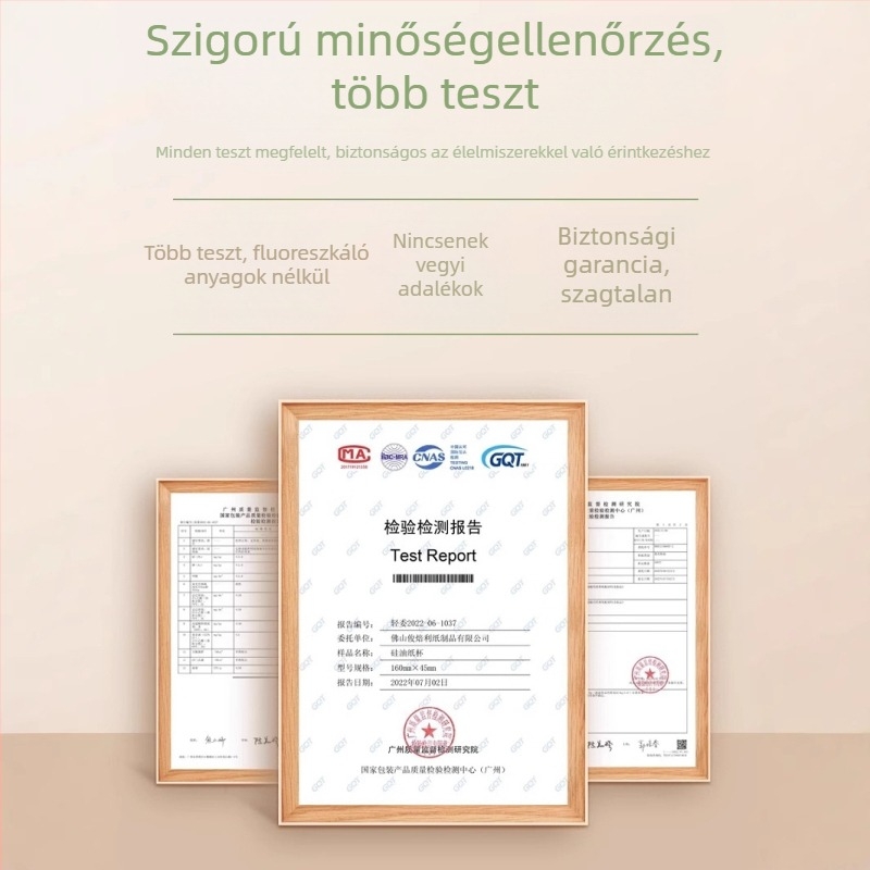 Marhahús pogácsa sütőpapír, élelmiszer-minőségű, szilikonolaj bevonattal, tapadásmentes, fagyasztóbarát, hamburger párolópapír