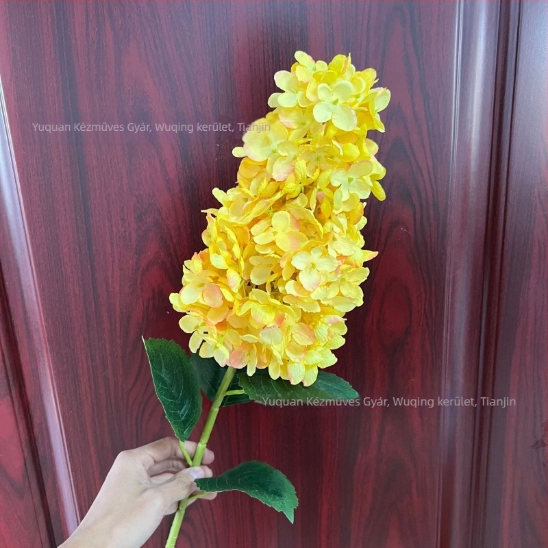 Selyem hortenzia konis formájú virág, egyedi pagoda virág esküvői dekorációhoz és otthoni díszítéshez