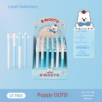 Lopet LT-7053 Puppy OOTD mechanikus ceruza — aranyos karikatúra ceruzakészlet