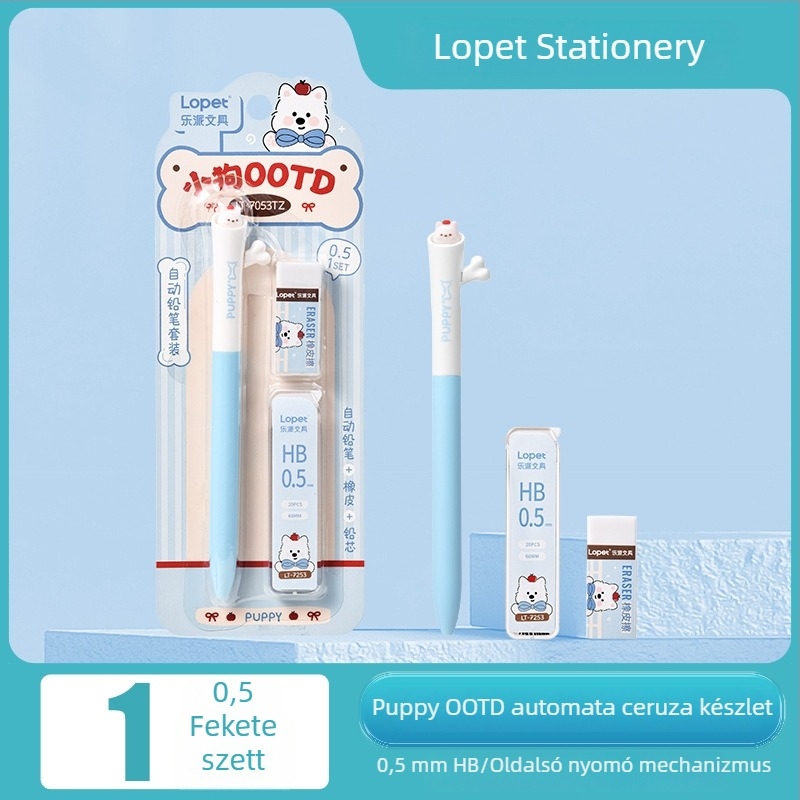Lopet LT-7053 Puppy OOTD mechanikus ceruza — aranyos karikatúra ceruzakészlet