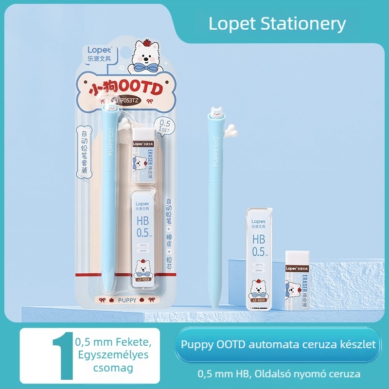 Lopet LT-7053 Puppy OOTD mechanikus ceruza — aranyos karikatúra ceruzakészlet
