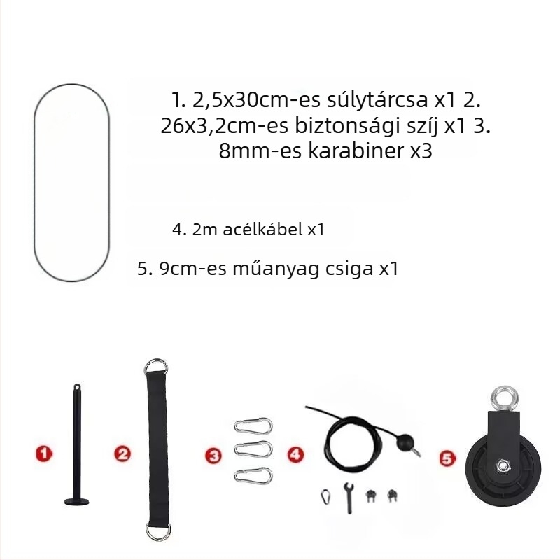 DIY otthoni edzőtermi módosító készlet: magas húzó és kábeles fly gyakorlatok acélhuzallal