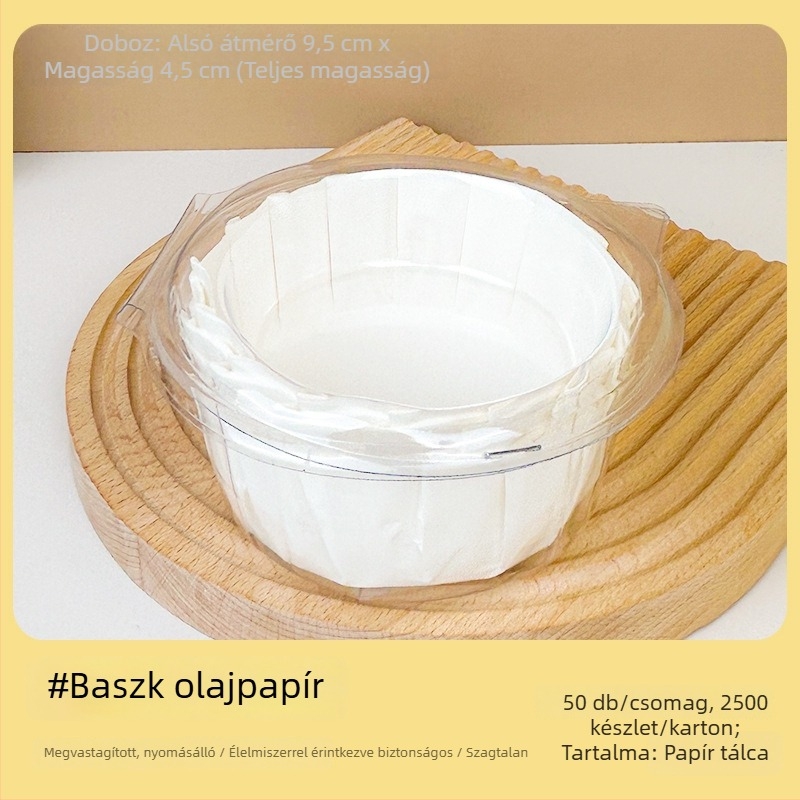 Zhongli Basque olajálló sütőpapír tepsi 3/4/6 hüvelyk – sütőpapír tortaszeletekhez