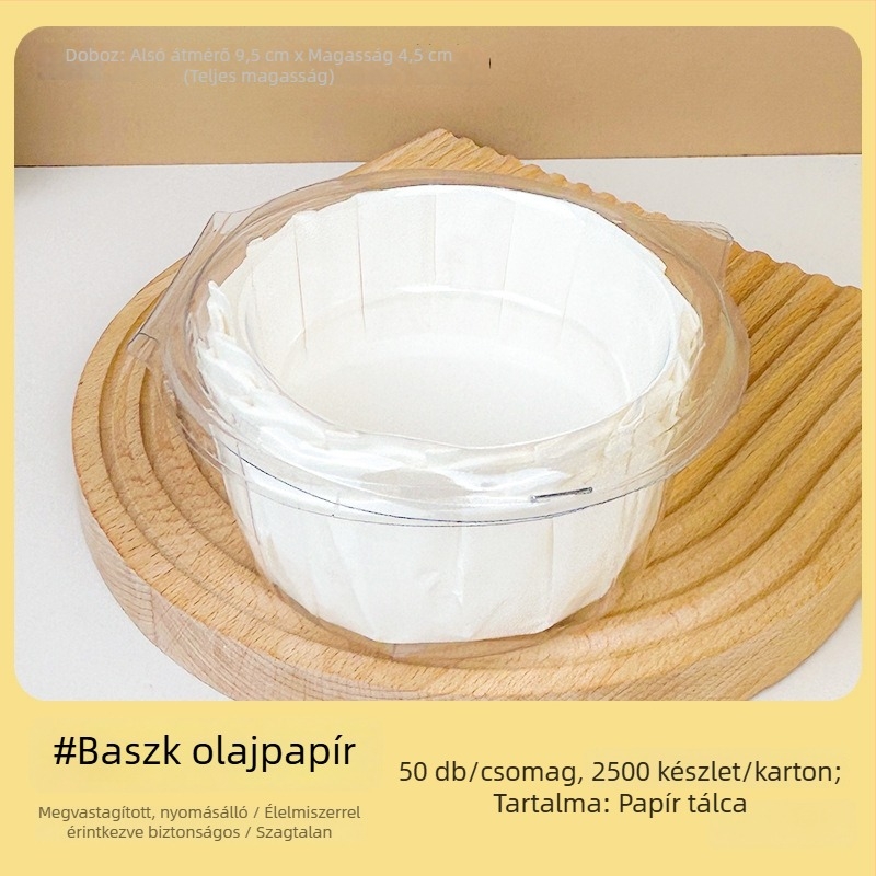 Zhongli Basque olajálló sütőpapír tepsi 3/4/6 hüvelyk – sütőpapír tortaszeletekhez